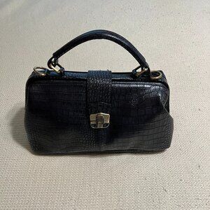 Ameri Leather Black Satchel Handbag
